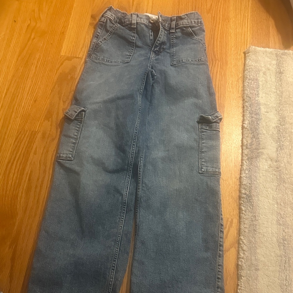 Abercrombie Kids Blue Cargo Jeans